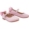 Bubblegum Glitter Bow Flats, Pink - Mary Janes - 1 - thumbnail