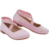 Glitter Bubblegum Ballerina Flats, Pink - Mary Janes - 1 - thumbnail