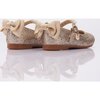 Glitter Bow Flats, Gold - Mary Janes - 2