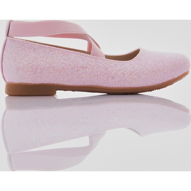 Glitter Bubblegum Ballerina Flats, Pink