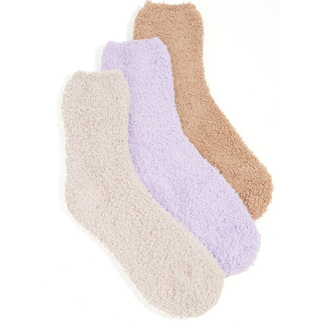 Women's Cozy Ankle Three Pack, Nude/Blush/Mulberry