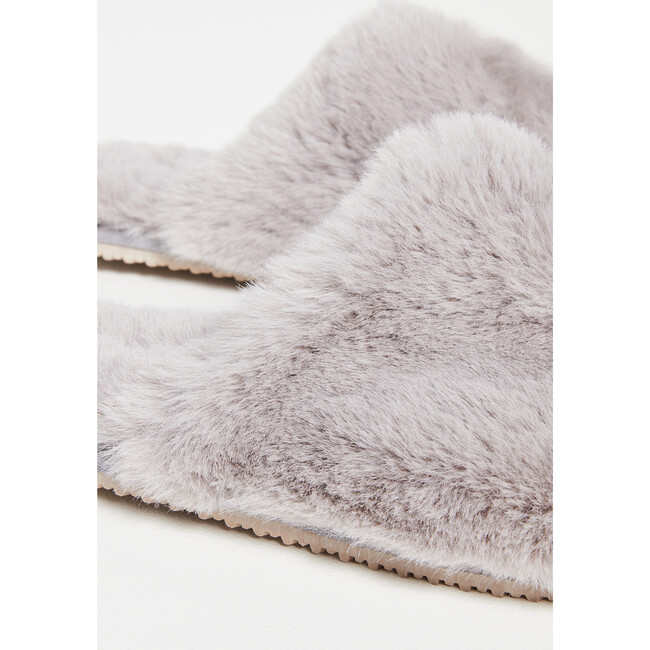 Women's Plush Cozy Slippers, Grey