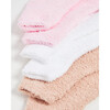 Women's Cozy Ankle Three Pack, Ivory/Blush/DustyRose - Socks - 2