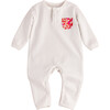 Organic Liberty London Pocket Onesie, Red - Onesies - 1 - thumbnail