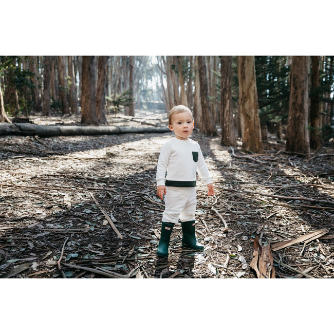 Organic Velveteen Trim Set, Green - Mixed Apparel Set - 3
