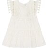 Sophie Tassel Dress, White Eyelet - Dresses - 1 - thumbnail