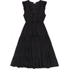 Women's Giselle Maxi Dress, Black Eyelet - Dresses - 1 - thumbnail