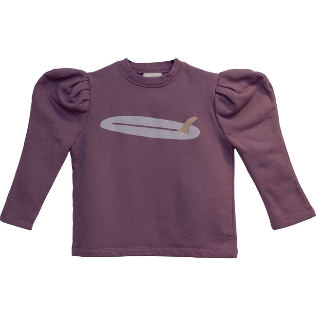 Fitted Puffy Sleeves Sweater, Mauve