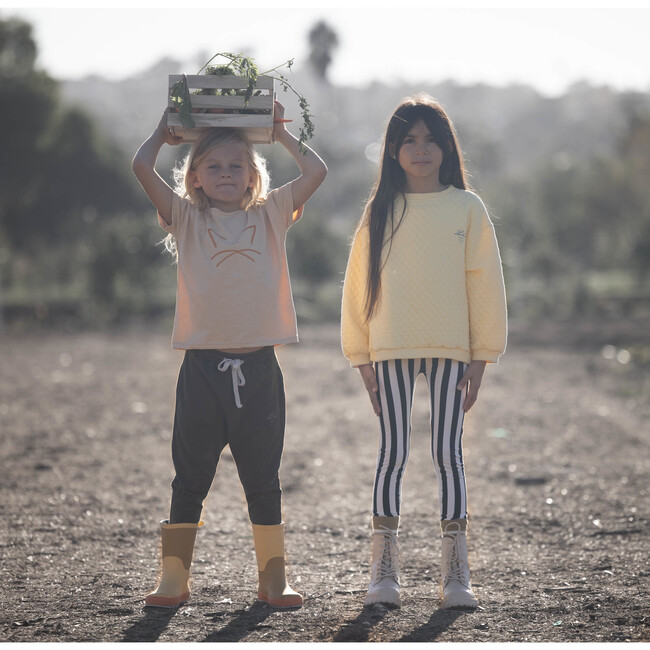 Stripe Leggings, Black and White - Leggings - 3