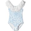 White Splash Swimsuit With Petals - One Pieces - 1 - thumbnail