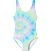 Mint Tie Dye Tank Swimsuit - One Pieces - 1 - thumbnail