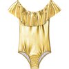 Gold Draped Swimsuit - One Pieces - 1 - thumbnail
