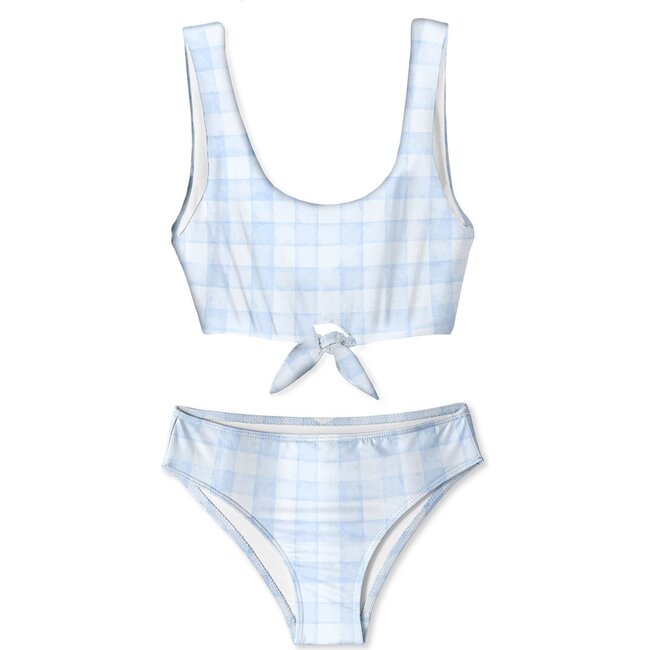Blue Check Bikini - Two Pieces - 1
