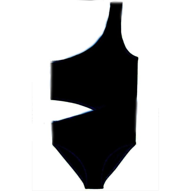 Black Side Cut Swimsuit