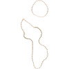 The World Is You Oyster Necklace & Bracelet Kid Set, Pearl - Necklaces - 1 - thumbnail