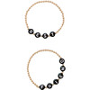 Best Friend Bracelet Set, Black - Bracelets - 1 - thumbnail
