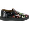 Slip On Patent Leather Sneakers, Black Red & green - Sneakers - 1 - thumbnail