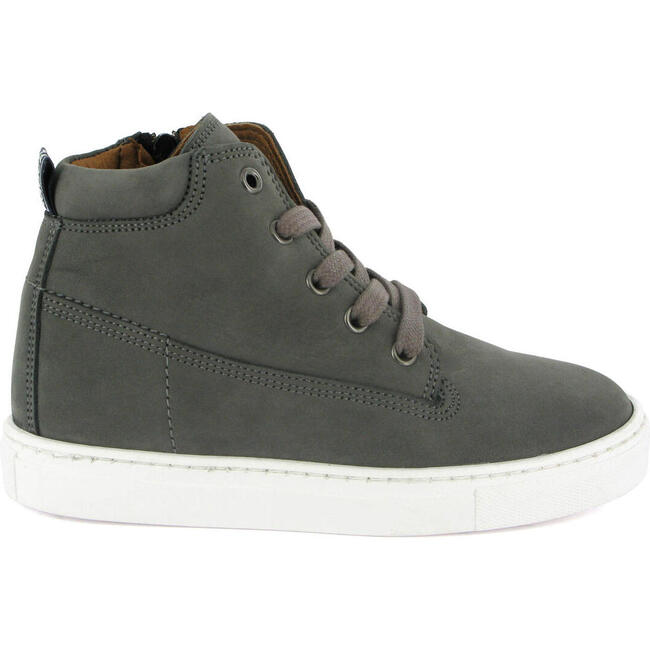 Nubuck Leather Sneaker Boots, Grey
