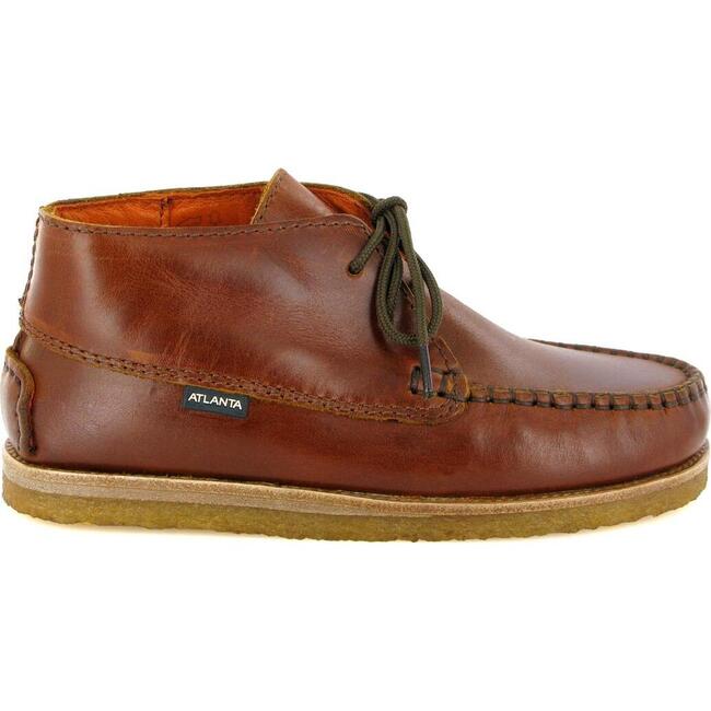 Pull Up Leather Moccasin Boots, Brandy