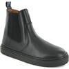 Smooth Leather Chelsea Sneaker Boots, Black - Sneakers - 2