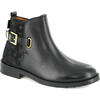 Smooth Leather Boots, Black - Boots - 2