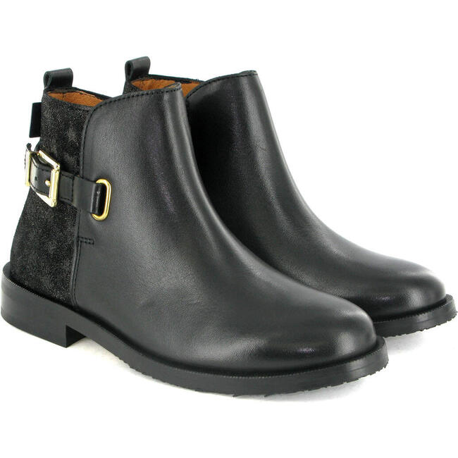 Smooth Leather Boots, Black - Boots - 3