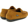 Suede Leather Penny Moccasins, Cuoio - Slip Ons - 4