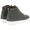 Nubuck Leather Sneaker Boots, Grey - Sneakers - 4