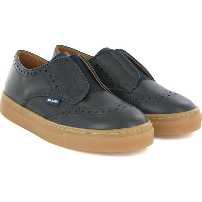 Oxford Slipn On Sneakers, Navy Blue - Sneakers - 3