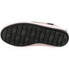 Grainy Leather Penny Moccasins, Pink - Slip Ons - 5