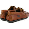 Strap In Pull Up Leather Moccasins, Camel - Slip Ons - 4