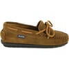 Suede Leather Laces Moccasins, Camel - Slip Ons - 1 - thumbnail