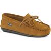 Suede Leather Laces Moccasins, Cuoio - Slip Ons - 2 - thumbnail