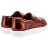 Metallic Leather Slip On Sneaker, Terracota - Sneakers - 4