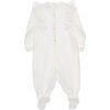 Ruffle Bodysuit, Beige - Onesies - 2