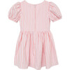 Puff Sleeve Fit & Flare Dress, Pink - Dresses - 2