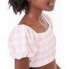 Gingham Two Piece Swimsuit, Pink - Two Pieces - 6