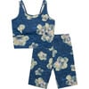 Floral Athleisure Set, Print - Two Pieces - 1 - thumbnail