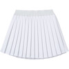 Pleated Tennis Skort, White - Skirts - 2