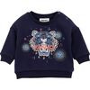 Electric Logo Sweatshirt, Navy - Sweatshirts - 1 - thumbnail