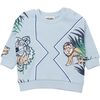 Tiger Sweatshirt, Blue - Sweatshirts - 1 - thumbnail