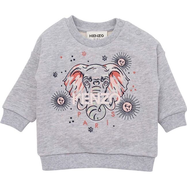 Elephant Sweatshirt, Gray