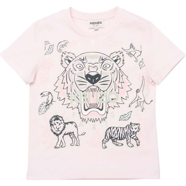 Tiger Logo T-Shirt, Pink