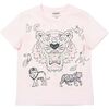 Tiger Logo T-Shirt, Pink - Tees - 1 - thumbnail
