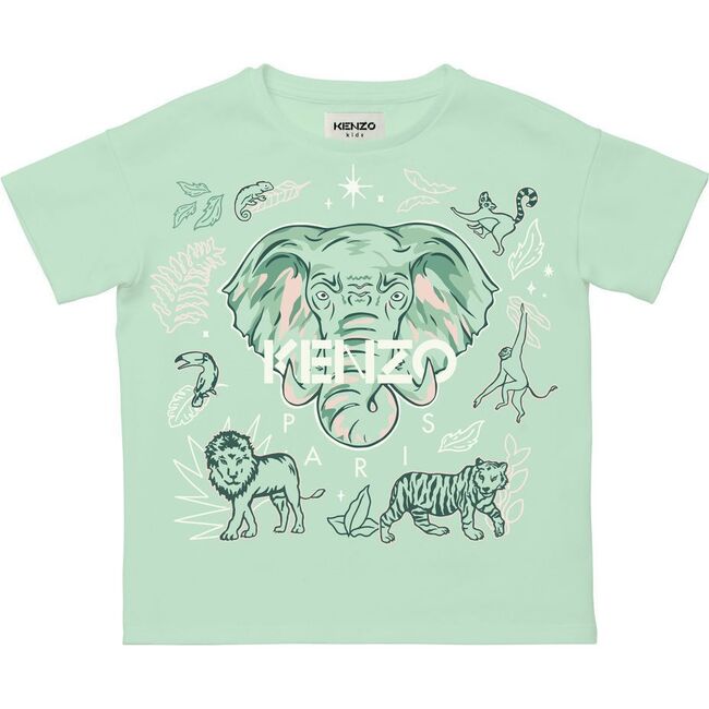 Elephant Graphic T-Shirt, Green