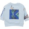 Tiger Sweatshirt, Blue - Sweatshirts - 2