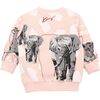 Tiger Print Sweatshirt, Pink - Sweatshirts - 2