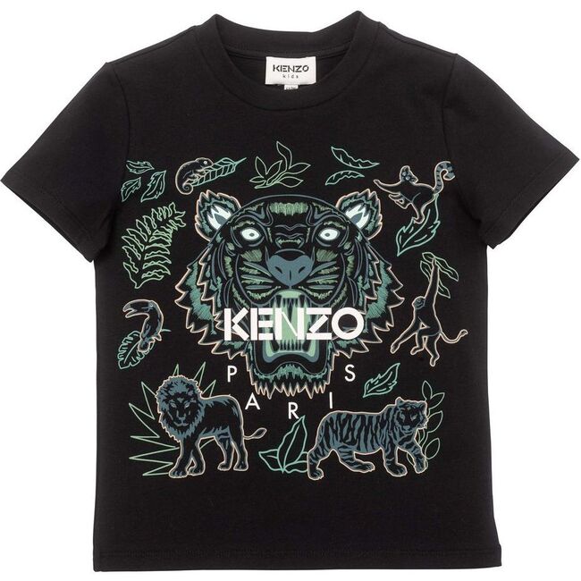 Tiger Graphic T-Shirt, Black
