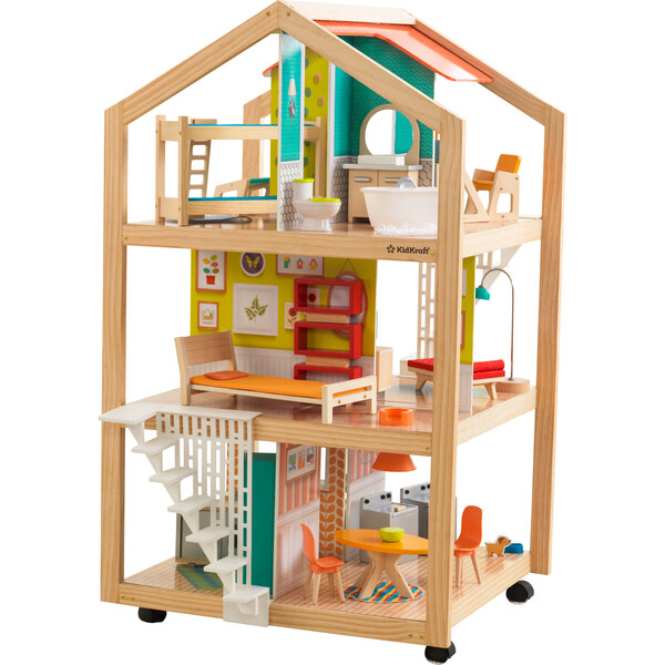 So Stylish Mansion Dollhouse with EZ Kraft Assembly™ KidKraft