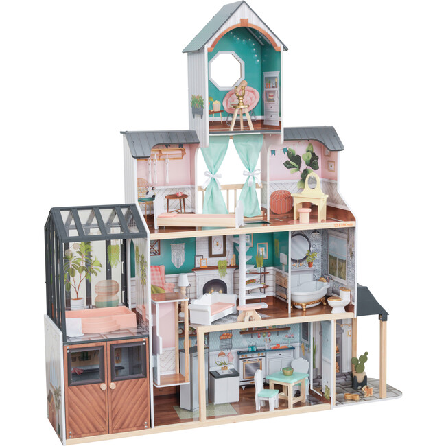 Celeste Mansion Dollhouse with EZ Kraft Assembly™ - KidKraft Dollhouses ...